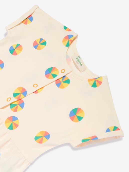 The Bonnie Mob Baby Girls Cabin Parasol Jumpsuit in Ivory