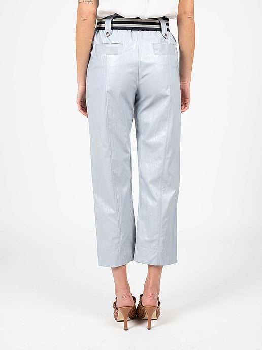 Pinko Trousers Biella Woman's Blue - Image 4