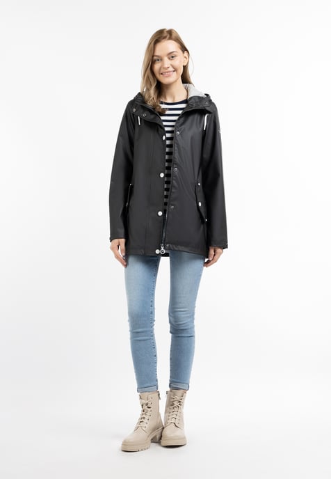 Dreimaster Regenjas Dames zwart - Image 1