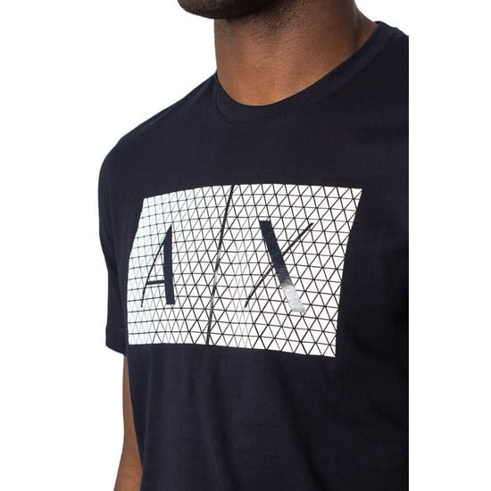 Armani Exchange Heren T-Shirt In Blauw - Image 2