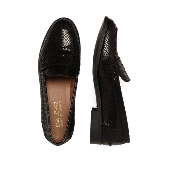 Eva López Leather Moccasin Snake Mask Women's