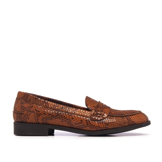 Eva López Leather Moccasin Snake Mask Women's