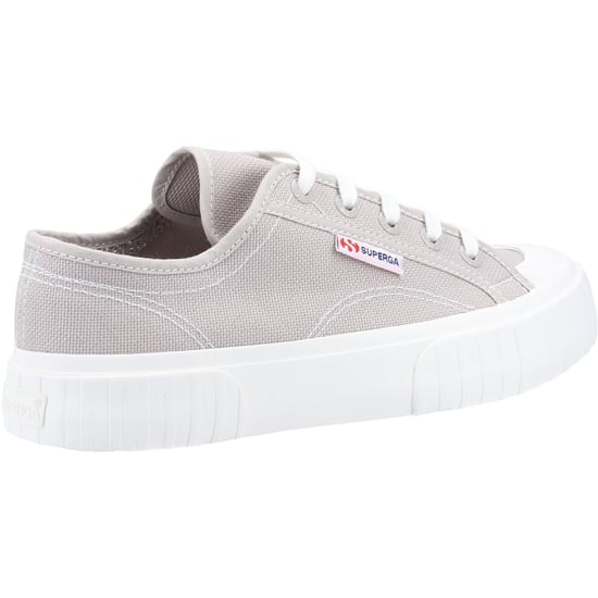 Superga 2630 Stripe 100% Katoen Dames Grijs Colomba Trainers - Image 2