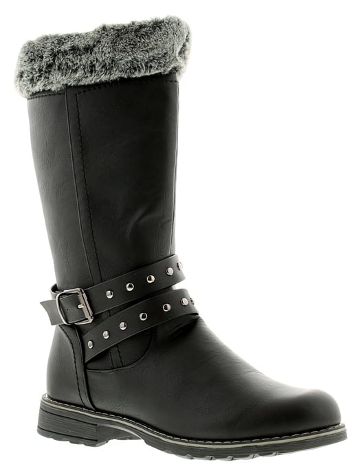 Miss Riot Shiloh Girls Kids Boots Black