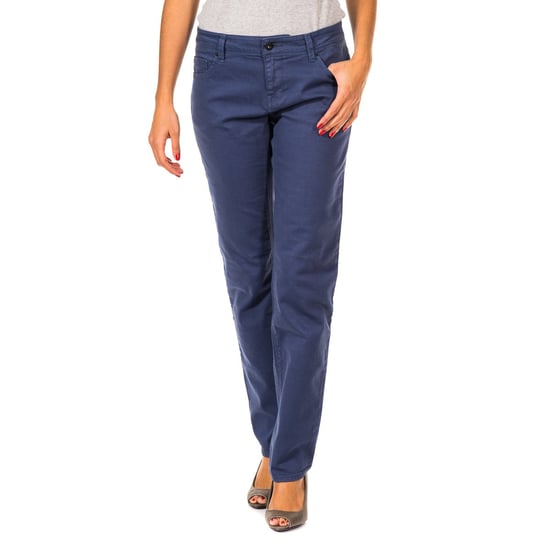 Long waterproof trousers with straight cut and bottoms 36691042 woman