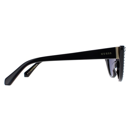 Guess Cat Eye Womens Shiny Black Smoke  GU7810