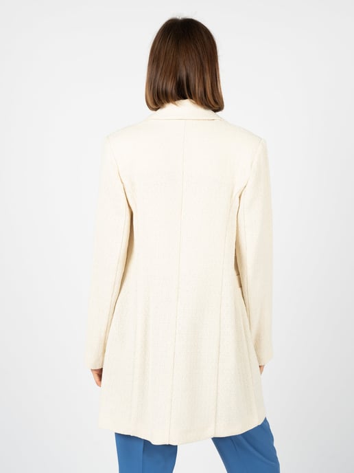 Silvian Heach Coat Woman's Off-White - Image 4