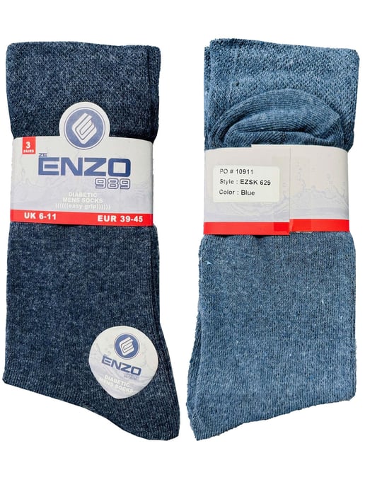 Enzo | 12 Pairs Mens Cotton Socks - Image 2