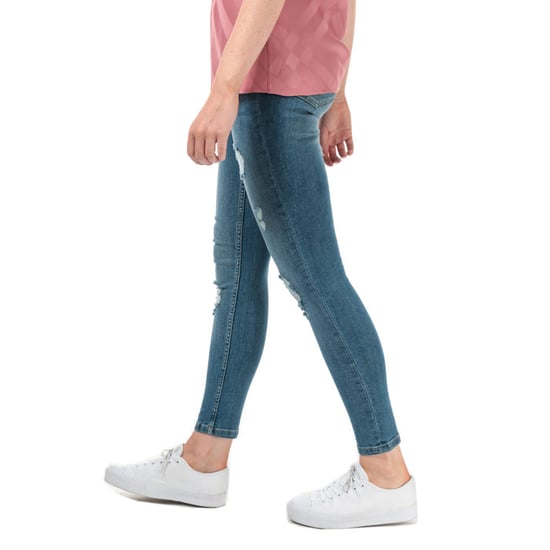 Women's Ted Baker Kimmle Ripped Skinny Jeans in Blue