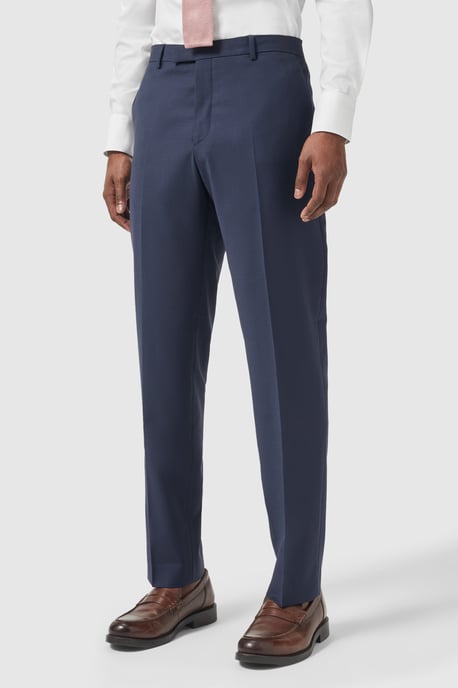 Buscot Slim Fit Navy Trousers