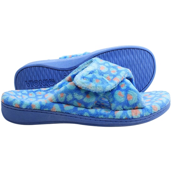 Vionic Relax Terry Womens Blue Slippers - Image 4