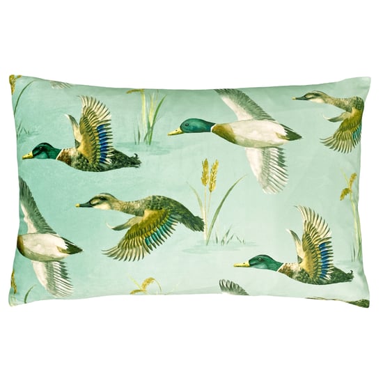 Evans Lichfield Country Duck Pond Hand Painted Printed Rectangular Cushion Cover