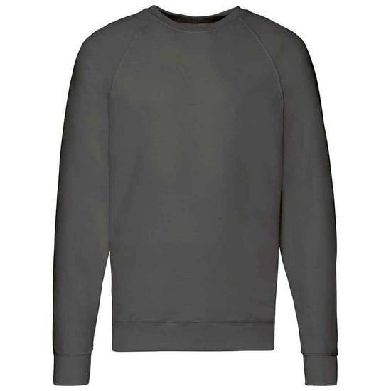 Fruit of the Loom Unisex Lichtgewicht Raglan Sweatshirt voor volwassenen (Licht Grafiet) - Image 1