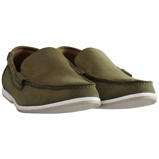 Clarks Morven Sun Mens Green Shoes - Image 2