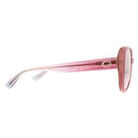 Guess Square Womens Pink Pink Brown Gradient Sunglasses - Image 4