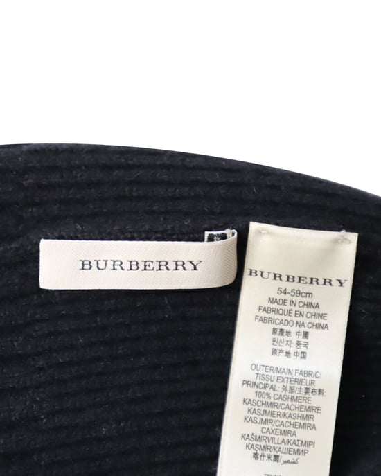 Burberry Knitted Beanie in Black Cashmere - Image 6