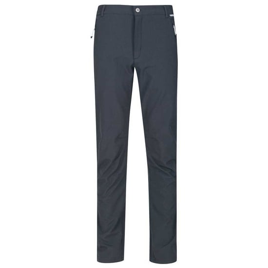 Regatta Great Outdoors Mens Adventure Tech Geo II Wind Resistant Regular Leg Softshell Trousers (Ash) - Image 1