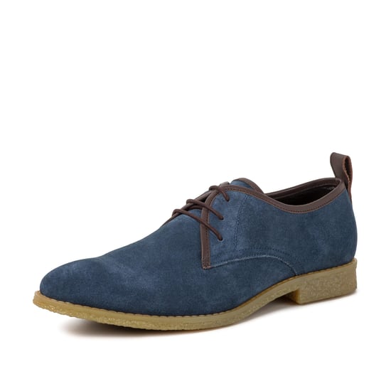 Redfoot Lewis Navy Suede Desert Shoe