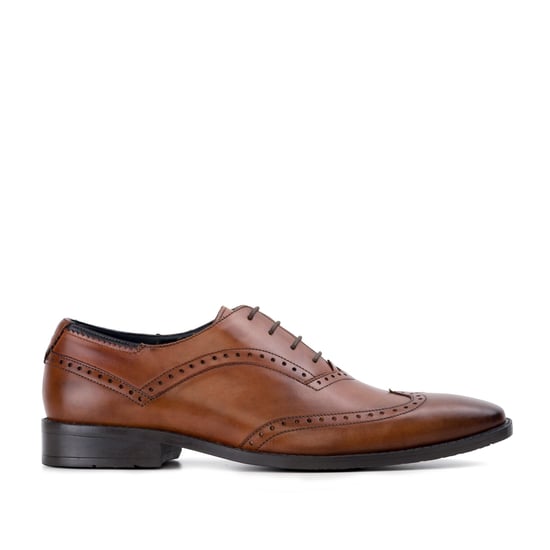 Goodwin Smith Albany Tan Winged Toe Oxford Leather Shoe