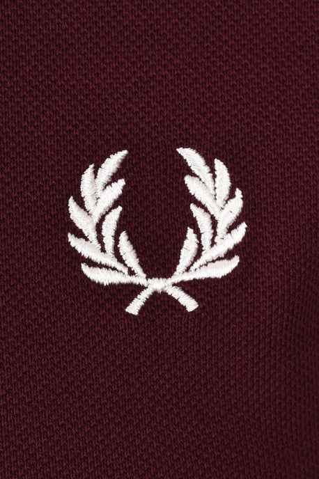 Fred Perry Twin Tipped Polo Shirt Oxblood - Image 2