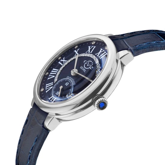 GV2 Rome Women's Blue Dial Stainless Steel Watch - Image 3