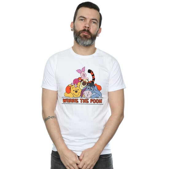 Disney Mens Winnie The Pooh Group T-Shirt (White)