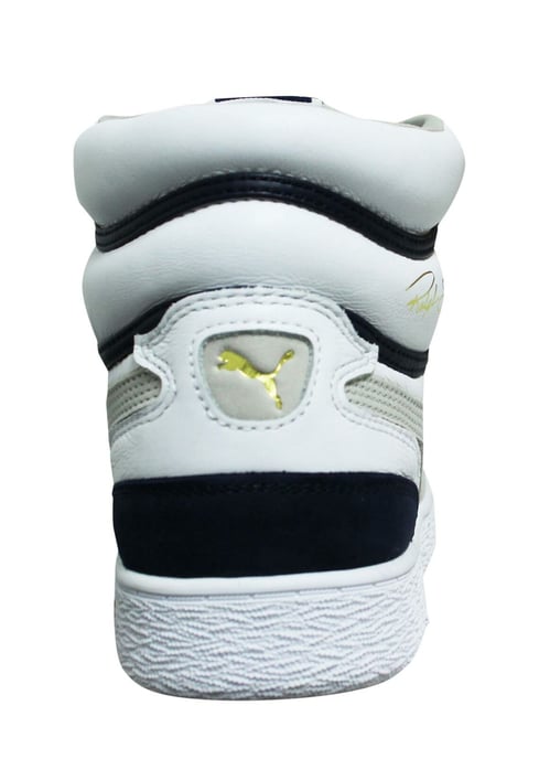 Puma x Ralph Sampson Mid OG White Leather Lace Up Mens Trainers 370718 01