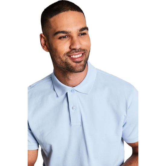 Asquith & Fox Mens Plain Short Sleeve Polo Shirt (Sky) - Image 3