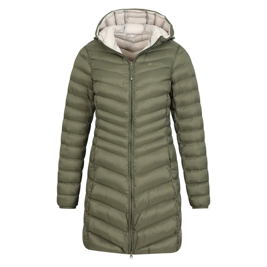 Mountain Warehouse Dam/Ladies Florence Lång Vadderad Jacka (Khaki) - Image 4