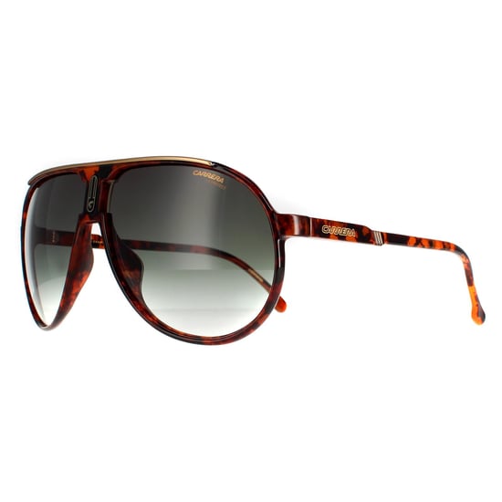 Carrera Aviator Mens Red Havana Green Gradient CHAMPION65/N