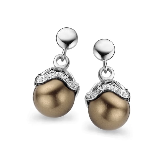 Orphelia Women's 925 Sterling Silver Set: Chain-Pendant + Earrings - Silver SET-5028