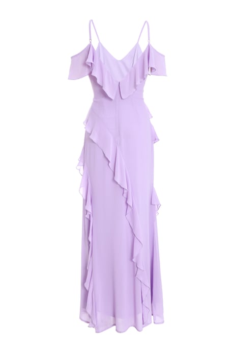 sachin and babi light blue dress Miabel Simple Lilac Chiffon Long Sleeves Jewel Neck Prom Dress with Pleated
