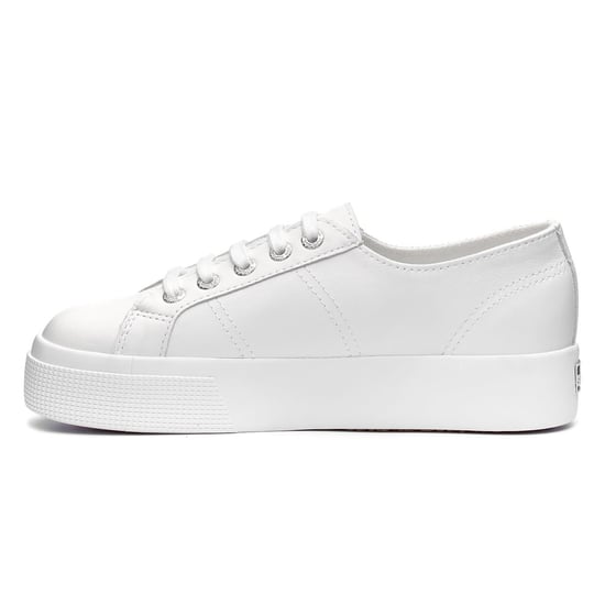 Superga Unisex Adult 2730 Nappa Leather Trainers (Optical White) - Image 3