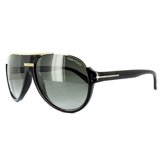 Tom Ford Sunglasses 0334 Dimitry 01P Shiny Black Green Gradient