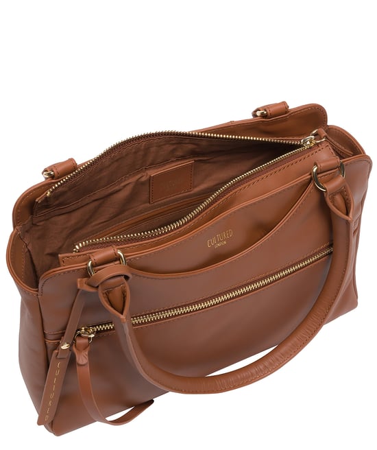 Brianna' Oak Leather Handbag