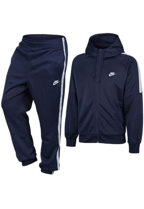 Nike Mens Tribute Hooded Tracksuit in Navy - Image 1