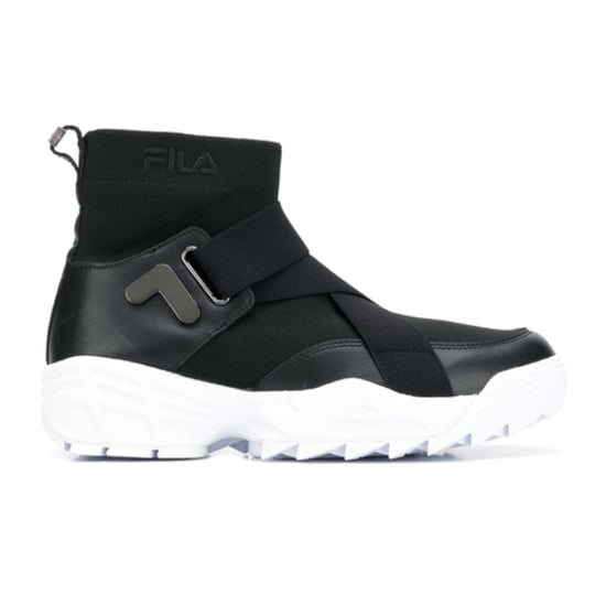 Fila Hi Top Sock Womens Black Shoes