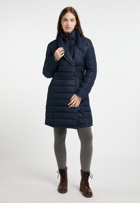 Dreimaster Winterjas met vulling Dames nachtblauw - Image 2
