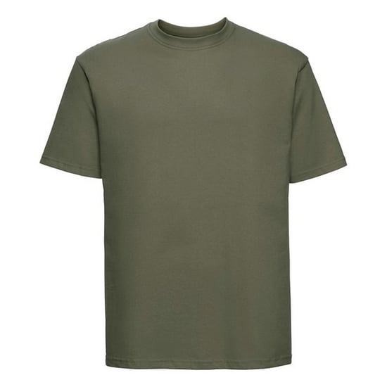 Russell Mens Classic Ringspun Cotton T-Shirt (Olive) - Image 1