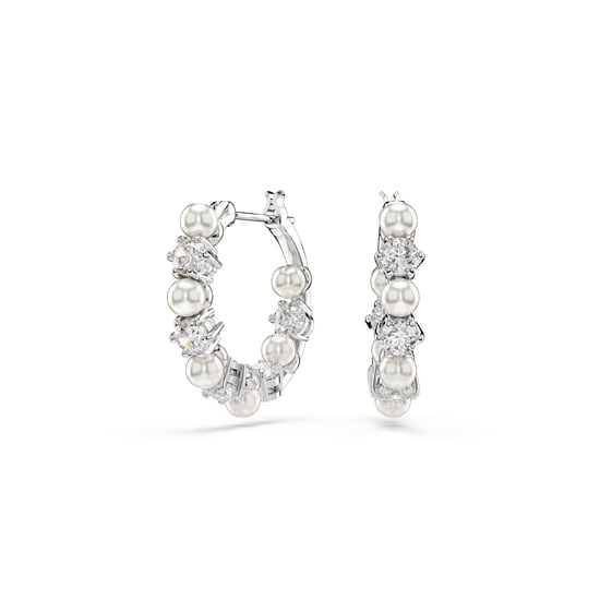 Swarovski 'Matrix Pearl' Dames Oorbellen van Basismetalen - Zilver 5709256 - Image 1