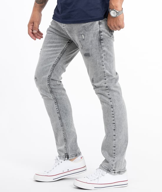 Rock Creek Jeans Straight Leg Grau