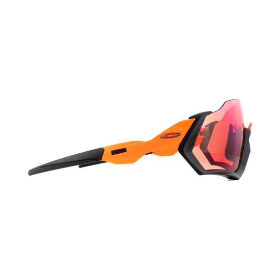 Oakley Wrap Mens Matte Black Prizm Trail Sunglasses