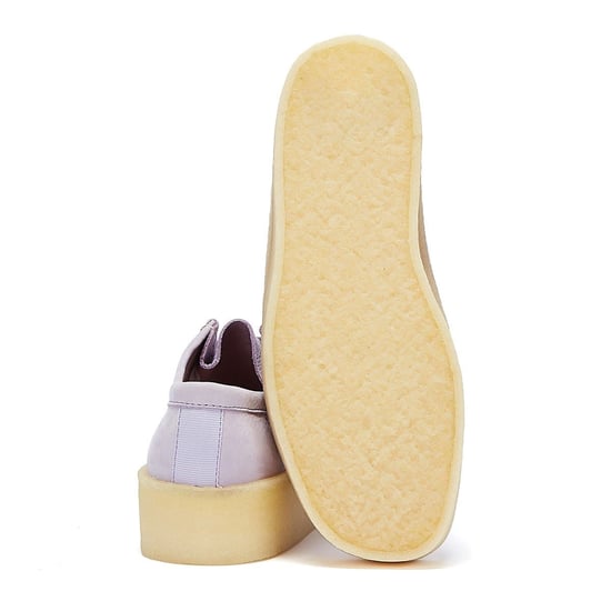 Clarks Wallabee Cup Nubuck Womens Lilac Shoes - (Purple) - Image 4
