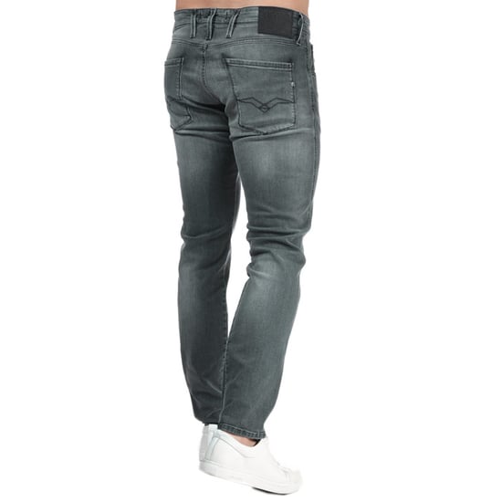 Men's Replay Andbass Slim Fit Jeans in Grey - Image 2
