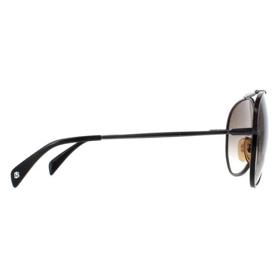 David Beckham Aviator Mens Dark Ruthenium Brown Gradient DB7003/S