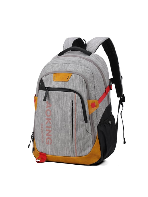 Aoking Backpack Unisex LIGHT GREY - Image 2