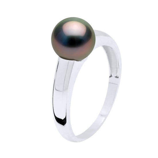 Ring Prestige Zilver 925 Rhodium-geplateerd - Echte Gecultiveerde Tahiti Parels Rond 7-8 mm - Image 1