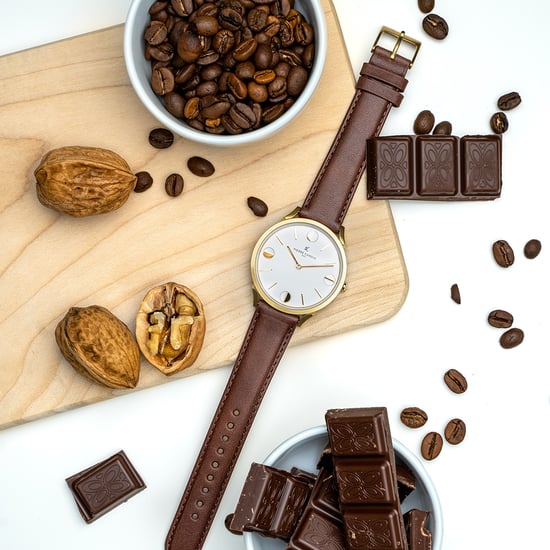 Pierre Cardin Pigalle Half Moon Unisex's Brown Watch CPI.2012