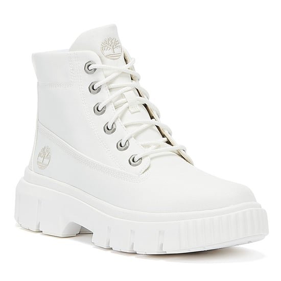 Timberland Greyfield Stof Dames Wit Laarzen - Image 2