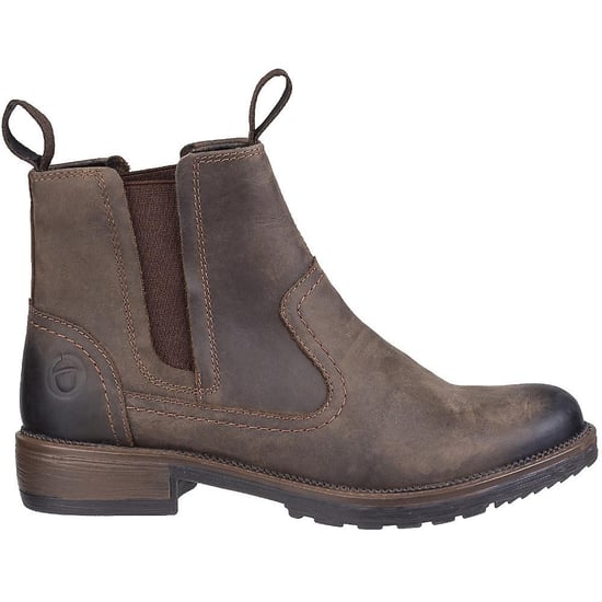Cotswold Womens/Ladies Laverton Slip On Leather Ankle Boot (Brown) - Image 2